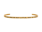 MantraBand She Is Fierce Gold Bangle